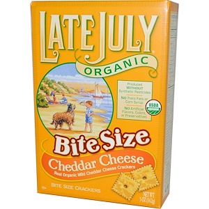 Лэйт Джулай, Organic Bite Size Crackers, Cheddar Cheese, 5 oz (142 g) отзывы
