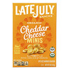Late July, Organic Mini Bite Size Sandwich Crackers, Cheddar Cheese, 5 oz (142 g)