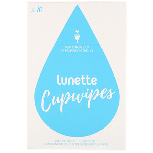 Lunette, Cupwipe, Menstrual Cup Cleanser On The Go, 10 Wipes отзывы
