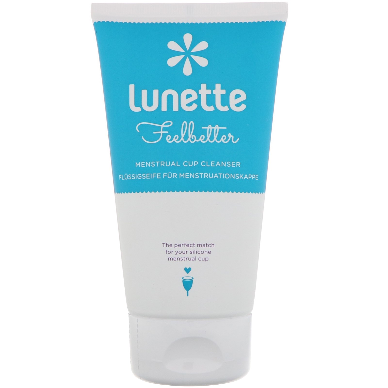 Lunette menstrual Cup. Cup Cleaner. Cup cleaning