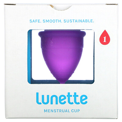 

Lunette Многоразовая менструальная чашечка модель 1 для легких и нормальных выделений фиолетовая 1 чашечка