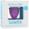 Lunette, Coupe menstruelle réutilisable, modèle 1, pour flux léger à normal, Violet, 1 coupe