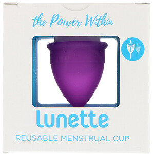 Отзывы о Lunette, Reusable Menstrual Cup, Model 1, For Light to Normal Flow, Violet, 1 Cup