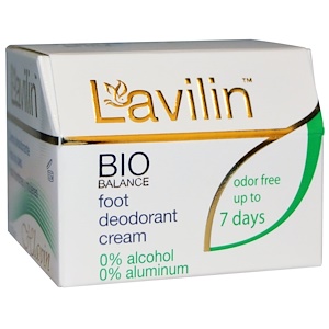 Lavilin, Био Баланс, Крем-дезодорант для ног для мужчин и женщин, 12,5 г