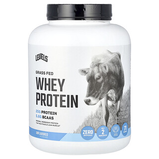 Levels, Srvátkový proteínový prášok z kŕmených zvierat trávou, bez príchute, 2,27 kg