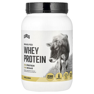Levels, Proteína de suero de leche proveniente de animales alimentados con pasturas en polvo, Vainilla, 907 g (2 lb)