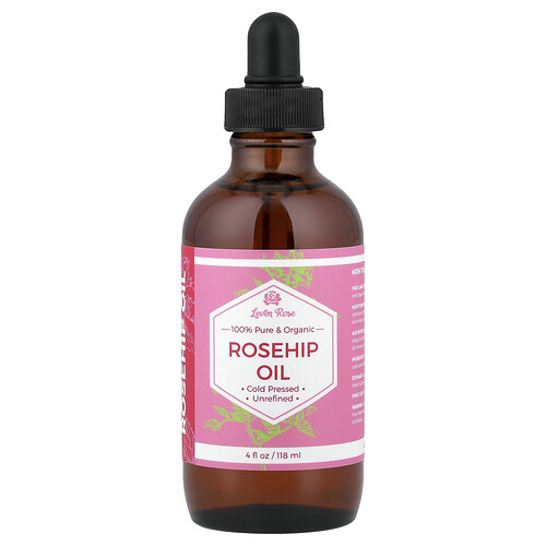 Leven Rose 100% Pure & Organic Rosehip Oil, 4 fl oz (118 ml)