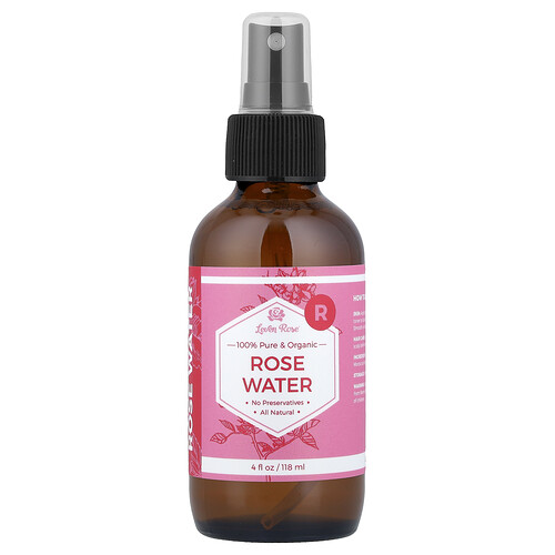 Leven Rose, producto 100 % puro y orgánico, Agua de rosas, 118 ml (4 oz. líq.)