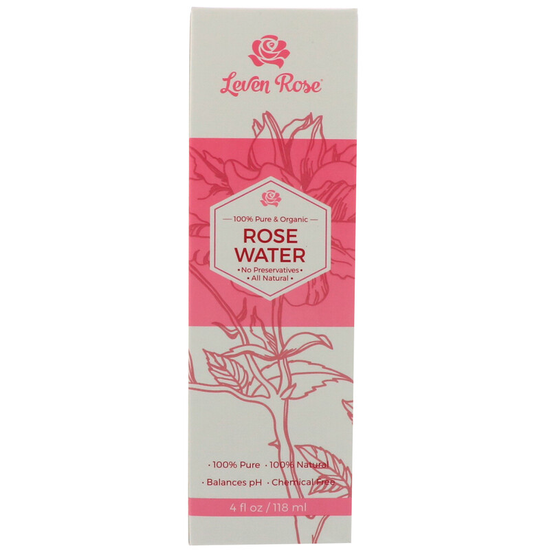 Leven Rose, 100 Pure & Organic Rose Water , 4 fl oz (118 ml) iHerb