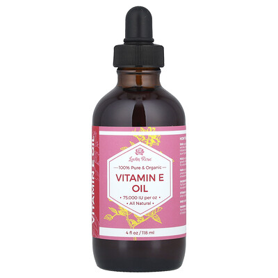 Leven Rose, Aceite de vitamina E 100 % puro y orgánico, 118 ml (4 oz. líq.)