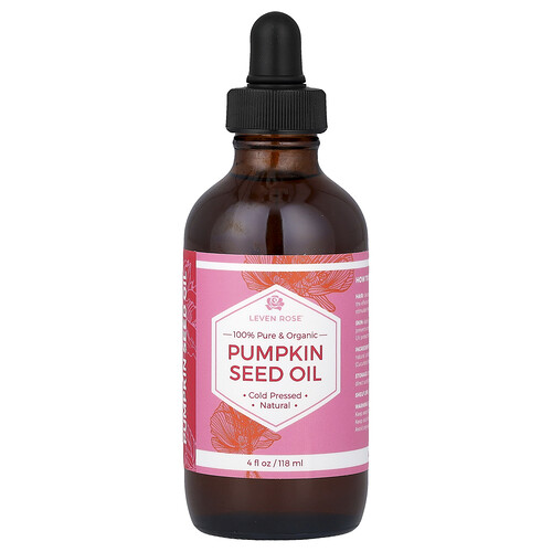 Leven Rose 100% Pure & Organic Pumpkin Seed Oil, 4 fl oz (118 ml)