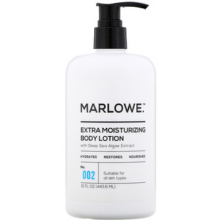 Marlowe, Extra Moisturizing Body Lotion, No. 002, 15 fl oz (443.6 ml)