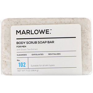 Отзывы о Marlowe, Men's Body Scrub Soap Bar, No. 102, 7 oz (198.4 g)