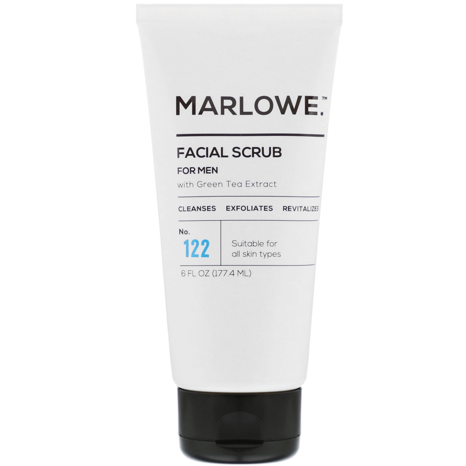 Marlowe, Facial Scrub For Men, No. 122, 6 fl oz (177.4 ml) - iHerb