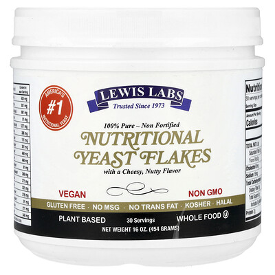 Photos - Other Sports Nutrition OZ Racing Lewis Labs, Nutritional Yeast Flakes, Cheesy Nutty, 16 oz  LWS-02018 (454 g)