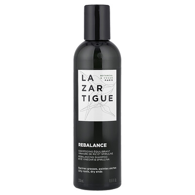 Lazartigue, Champú reequilibrante, vinagre de arroz y espirulina`` 250 ml (8,5 oz. Líq.)