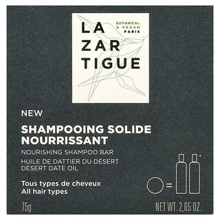 Lazartigue, Shampooing nourrissant, Tous types de cheveux, 75 g