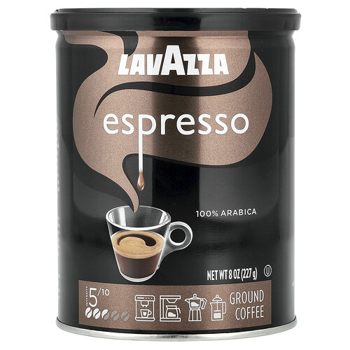 LavAzza Premium Coffees, Espresso, Ground, 8 oz (227 g)