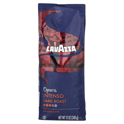 LavAzza Premium Coffees, Opera, Intenso, Ground, Dark Roast, 12 oz (340 g)