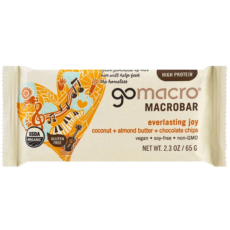 GoMacro, Macrobar, Everlasting Joy, Coconut + Almond Butter + Chocolate