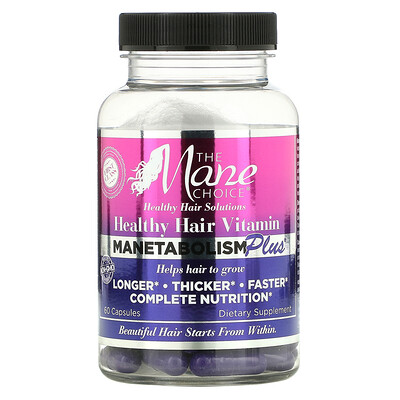 

Mane Choice, Healthy Hair Vitamin, Manetabolism Plus, 60 Capsules