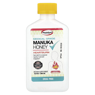 ManukaGuard, Medical Grade Manuka Honey, Natural Lemon Peach, 6.8 oz (200 ml)