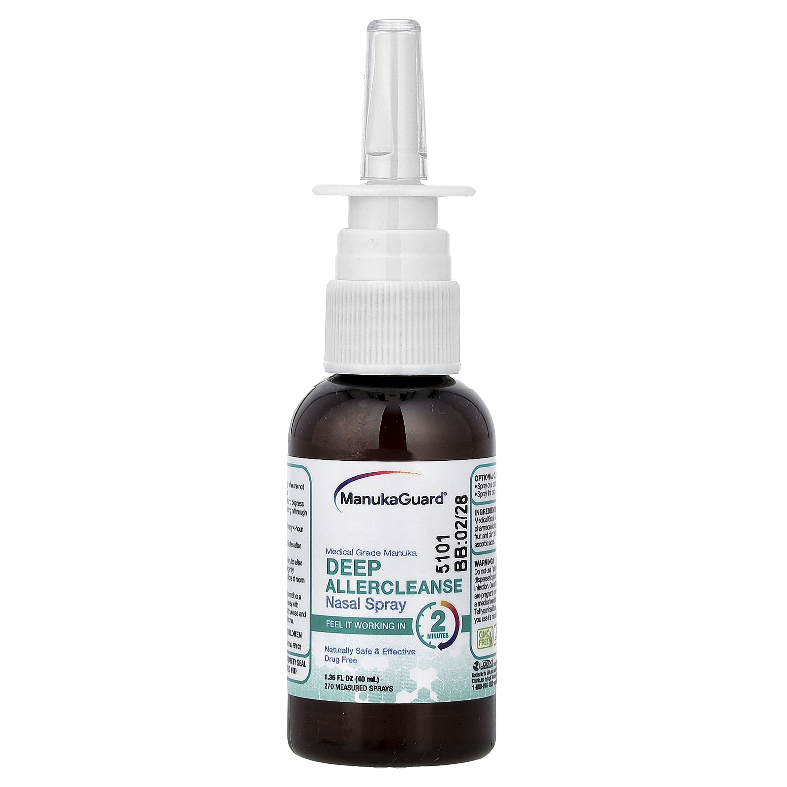 , Medical Grade Manuka, Deep Allercleanse Nasal Spray, 1.35 fl oz 40 ml