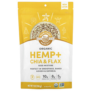 Manitoba Harvest, Βιολογικό μείγμα κάνναβης + Chia και σπόρων λιναριού, 7 oz (198 g)