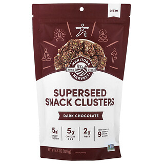 Manitoba Harvest, Bocadillos en racimos de Superseed, Chocolate negro, 130 g (4,6 oz)