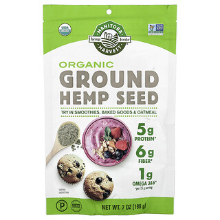 Manitoba Harvest, Organic Ground Hemp Seed, 7 oz (198 g)