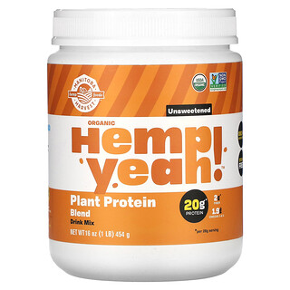 Manitoba Harvest, Bio-Hanf Yeah!, Pflanzenproteinmischung, ungesüßt, 454 g (1 lb.)