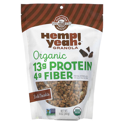 Manitoba Harvest, Hemp Yeah !, Granola orgánica, Chocolate negro, 283 g (10 oz)