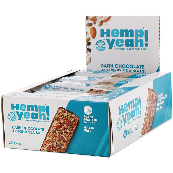 Manitoba Harvest, Hemp Yeah!, ProteinPacked Super Seed Bar, Dark