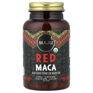 Maju Superfoods, Red Maca, 120 Capsules