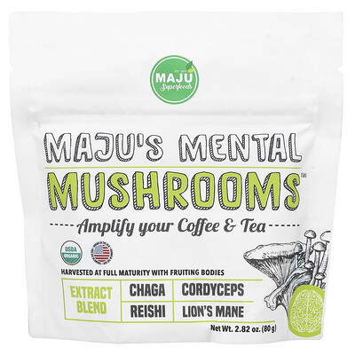 Maju Superfoods, Mental Mushrooms™ de Maju, 80 g (2,82 oz)