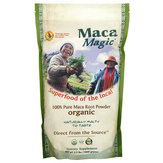 Maca Magic, 有機，全純正瑪卡根粉，2.2磅（1000克）