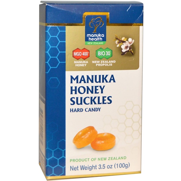Manuka Health, Manuka Honey Suckles, MGO 400+, Hard Candy, 3.5 oz (100