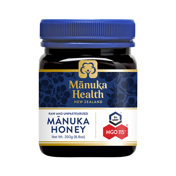 Manuka Health, マヌカハニー、MGO™ 115+、250g（8.8オンス）