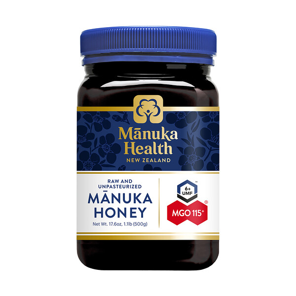 Manuka Health, マヌカハニー、MGO 100+、1.1ポンド (500 g)