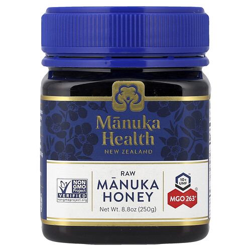 Manuka Health Raw Manuka Honey, UMF 10+, MGO 263+, 8.8 oz (250 g)
