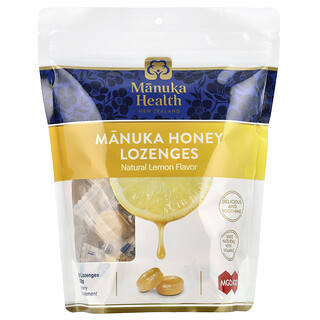 Manuka Health, Pastillas de miel de manuka, Limón natural, MGO +400, 58 pastillas