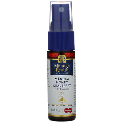 Manuka Health Manuka Honey Oral Spray with Propolis, 0.67 fl oz