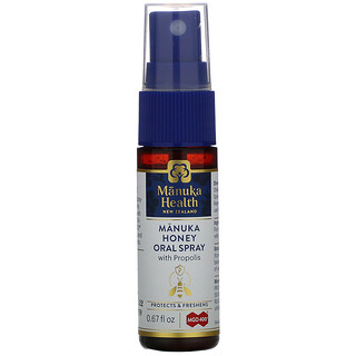 Manuka Health, 含蜂膠的麥盧卡蜂蜜口腔噴霧劑，0.67 盎司