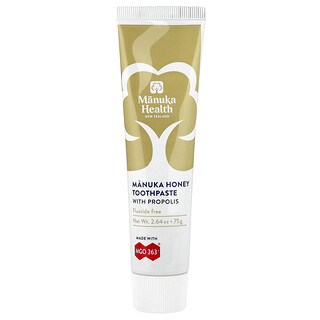 Manuka Health, Pasta dental con propóleo de miel de manuka, 75 g (2,64 oz)