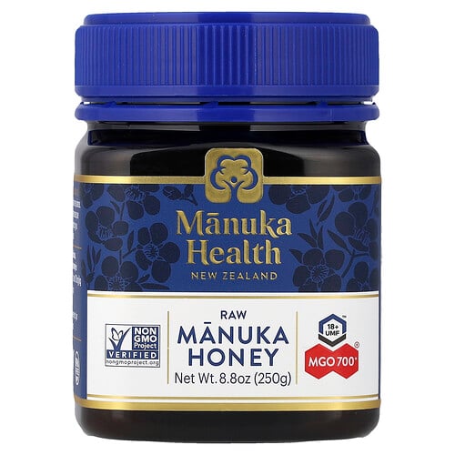 Manuka Health Raw Manuka Honey, UMF 18+, MGO 700+, 8.8 oz (250 g)