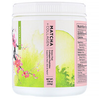 Matcha + Collagen, Grass-Fed Collagen Peptides, 7.9 oz (224 g) - изображение