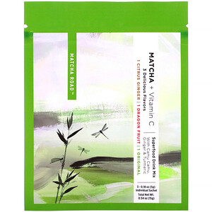 Matcha Road, Matcha + Vitamin C, Trial Pack (Citrus Ginger, Dragon Fruit, Original), 3 Packets, 0.18 oz (5 g) Each отзывы покупателей