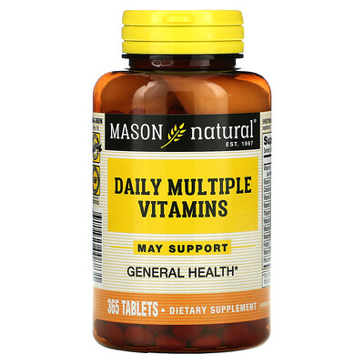 

Mason Natural Daily Multiple Vitamins, 365 таблеток