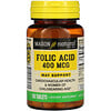 Mason Natural‏, Folic Acid, 400 mcg, 100 Tablets