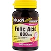 Mason Natural, Folic Acid, 800 Mcg, 100 Tablets - IHerb.com